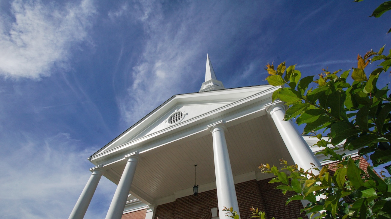 Church and sky